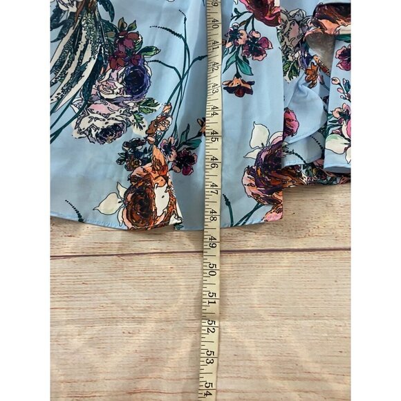 Cooper Street Women's Blue Floral high Low Summer Dress - 4 - Picture 4 of 12